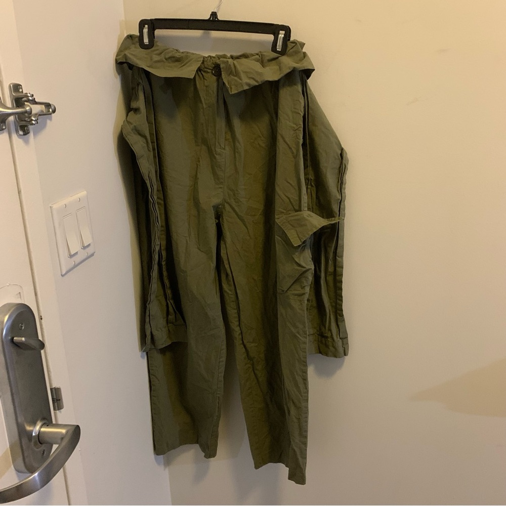 The Frankie Shop Olive Green Utility Jumpsuit